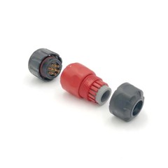 7 Pin Power Signal Connector Male Plug & Female Socket Outdoor Waterproof IP67