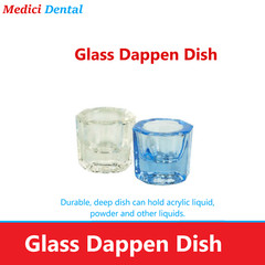 Dental GLASS DAPPEN DISH CRYSTAL CUP NAIL ART TOOLS ACRYLIC LIQUID POWDER