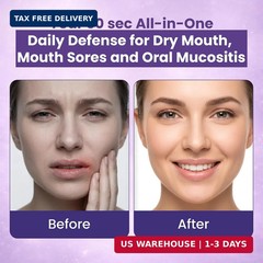Oral Rinse Mouthwash for Dry Mouth Mouth Sores Relief Alcohol Free Mint 1 L