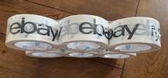 eBay Black Logo Branded Packing Package Tape 6 Rolls New Sealed