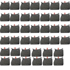 40PCS ZBE-102 Single Contact Block Silver Alloy Screw Clamp Terminals 1NC ZBE102
