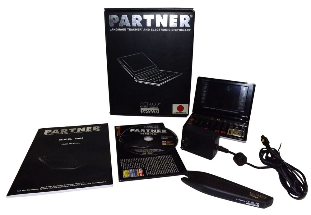 Ectaco Partner P900 Language Teacher Dictionary Japanese See Video Parts Only