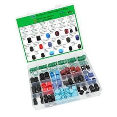 R134a Valve Cap Kit O-ring Assortment OE Spec Fit Dust Particle Protection
