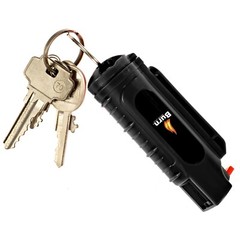 4 Pack BURN Pepper Spray 1/2oz Self Defense Keychain Case Molded OC Black