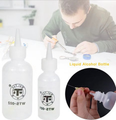 Needle Pump Dispenser Plastic Bottle 50ml+100mlAlcohol Flux Acetone USAShip x2