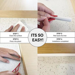 3/4 In. X 10 Ft. Black PVC inside Corner Self-Adhesive Flexible Caulk and Trim M