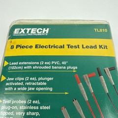 Extech TL810: Electrical Test Lead Kit 8-piece double insulated test lead kit