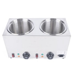 1600W Commercial Hot Fudge Warmer Nacho Cheese Sauce Warmer w/ Pump Dispenser US