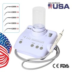 Portable Cavitron Dental Ultrasonic Scaler +2*Bottles 5/10 Tips Fit EMS G3