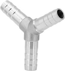 Stainless Steel 5/16″ Hose Barb Wye 3 Way Y Shaped Barbed Union Home Brew Fittin