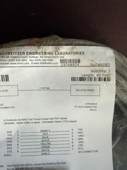 SEL Cable C273A-040 Length 40ft 9-Pin Male D-Sub Connectors New Surplus (OPENED)