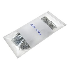 500/PCS White Block 3″x5″ Clear Reclosable Seal Bag Plastic Zip Lock Bags 2Mil