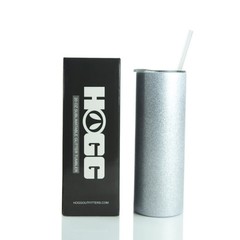 25 Oz Sublimation Glitter Tumbler New Hogg With straw
