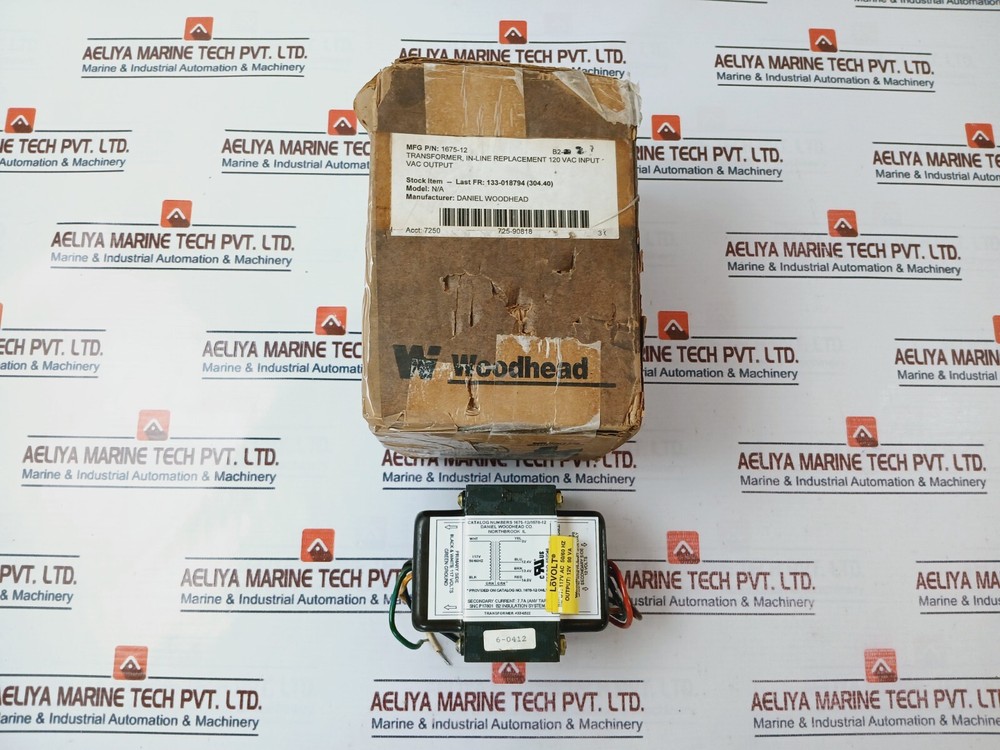 DANIEL WOODHEAD 1675-12 Transformer Output 12v 90va