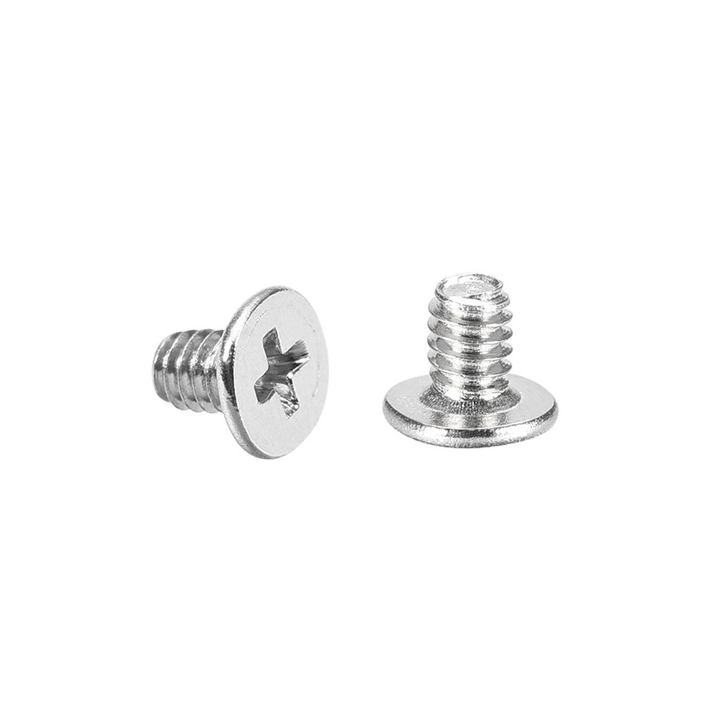 50pcs M2x3mm Computer Screws Phillips Head Screw Silver 3.8mm Dia Screw Head