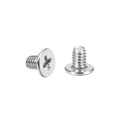 50pcs M2x3mm Computer Screws Phillips Head Screw Silver 3.8mm Dia Screw Head