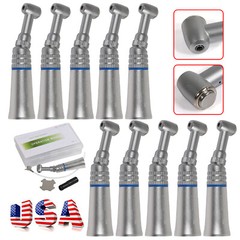 10 NSK Style Dental Push Button Slow Low Speed Contra Angle Handpiece CA 2.35mm