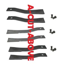 Set 6 blades/bolts for Bush Hog cutters 2315 2615 2615L 3715 – 7555 7556 11150