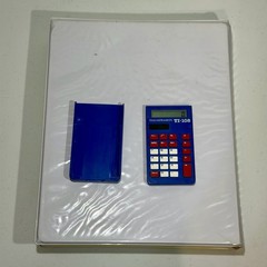 Vintage Texas Instruments 10 Calculator Classroom Set & Caddy Binder Circa 1980s