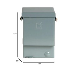 AC Outdoor Disconnect Enclosure Box 60-Amp 120/240V Safety Power Cut/Shut Off
