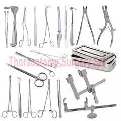 24 Pcs Thoracotomy Surgery Set Surgical Instruments for Thoracic Procedures