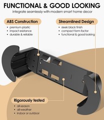 Black Ethernet Cable Caddy Holder Mounting Kit for StarLink Gen3 Cable Managemen