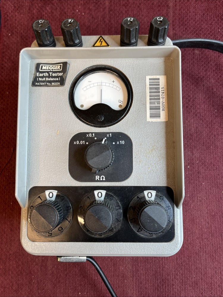VINTAGE JAMES BIDDLE MEGGER EARTH TESTER 250220-2 NULL BALANCE