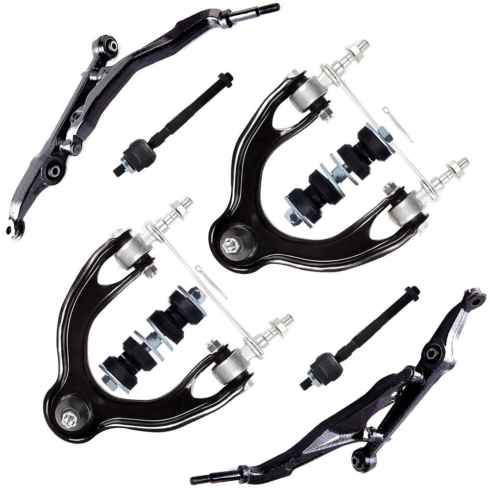 8pcs Control Arms Tie Rods Ball Joints for Civic 1992-1997 del Sol 1992-1995