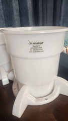 CP Lab Safety SC-3004CPB Waste Container Base 4L Nalgene HDPE Lot of 2