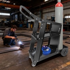 Welding Cart, 3 Tier Heavy Duty Welder Cart for Mig Welder TIG Welder and Plasma