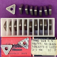 10pc VR Wesson TNMG 324 TNMG 160216 Carbide Inserts VR77🎯Machinist