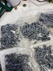 Hex 1/4”x2” Rubber Washer Head Pole Gripper Roofing Screws Galvanized Coated #10