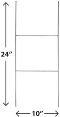 18×24 Durable Blank Yard Sign Kit (3,5,10, 50, or 100) with 24″ Stakes