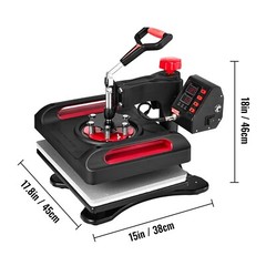 Heat Press Machine Sublimation Machine 15 x 12 Inch 11 In 1 Kit Heat Press