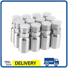 12 Pack Hydraulic Hose Fittings, 3/8″ I.D. Hose X 3/8″ NPTF Male with Protection