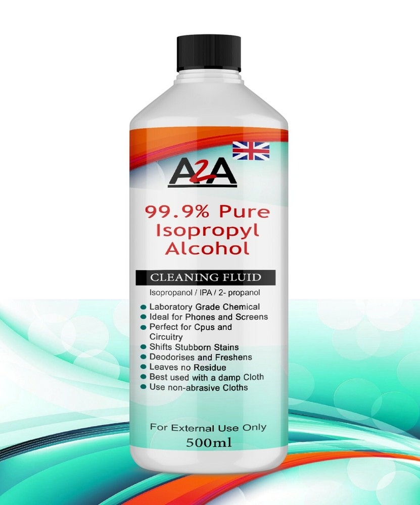 99.9 %, Pure Isopropyl , Propan-2-ol, Rubbing A/L, INDUSTRIAL GRADE 500ML