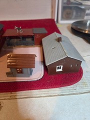VINTAGE REVEL BARN GROUP COWS, GOAT,BARN ,RABBIT HUTCH ,SHED & OUT BUILDING