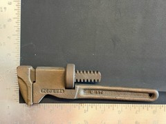 BERYLCO W-179 Size 8 BeCu Smooth Jaw Pipe Wrench Non Sparking USA Vintage