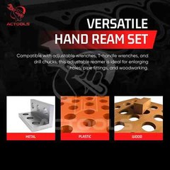 New Adjustable Hand Reamer 20 Pcs Set HV TO H16 Sizes (1/4 ” to 2.7/32″)