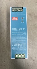 Mean Well Edr-120-24 24V Dc 5A Power Supply 100-240Vac Input