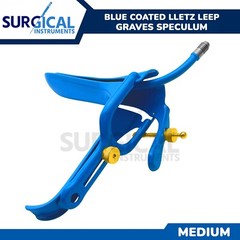 LLETZ LEEP Graves Vaginal Speculum Gynecology Surgical Medium Blue Coated German