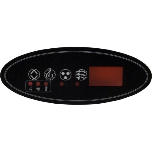 2Pc HYDROQUIP 80-0202 Overlay, HydroQuip Eco 2, Pump 1, Light, Aux, Small O