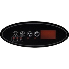 2Pc HYDROQUIP 80-0202 Overlay, HydroQuip Eco 2, Pump 1, Light, Aux, Small O
