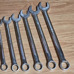 Wright Tool Combination Wrench Set 11 Piece SAE Set 911 3/8 Through 1 Made USA