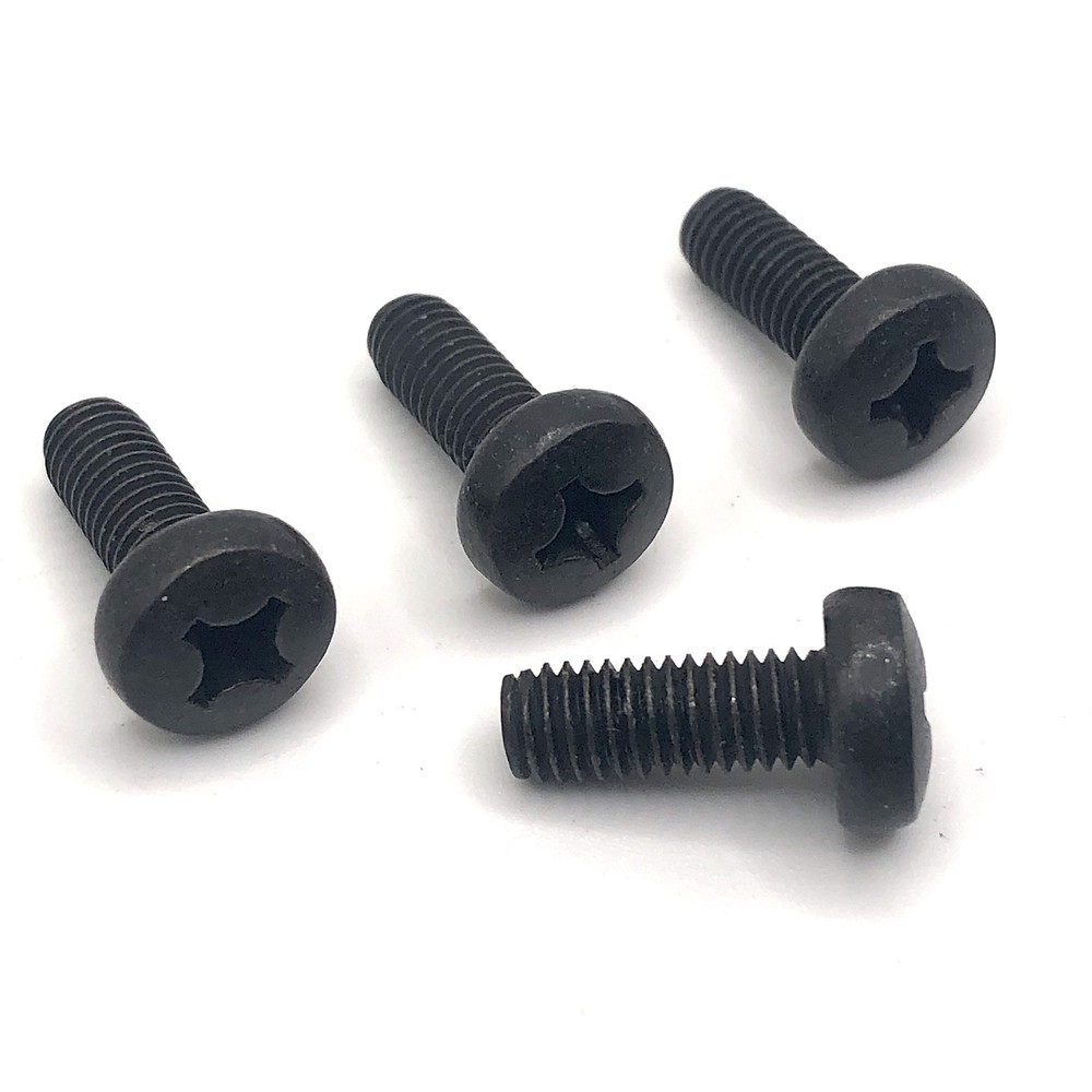 Stainless Screws for Volkswagen Tiguan License Plates (Set of 4, Black, Rear)