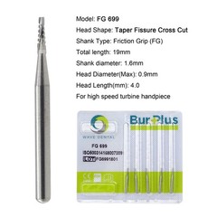 Wave Dental Carbide Burs Surgical Bur 25mm Friction Grip FG High Speed 702 701