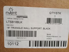 Hoffman nVent LTSB18BLK 18″ Triangle Support Bracket Kit