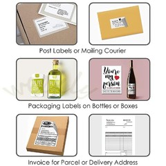 10000 8.5 x 11 Shipping Labels 1UP 2UP 6UP 10UP 30UP Per Sheet Self Adhesive US