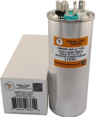 40+5 uF ±6% 370V/440VAC Dual Round Capacitor Carrier Lennox Goodman Genteq Trane