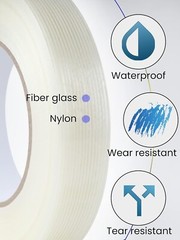 10 Rolls Filament Reinforced Strapping Fiberglass Tape 5.9 mil – 1 in. x 60 yds
